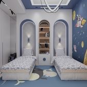 Astronaut Kids Room Design
