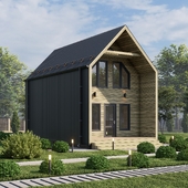 3D визуализации экстерьера дома Barn House