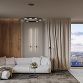 Гостиная в нейтральных тонах