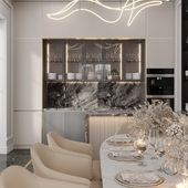 Neoclassical Kitchen Interior Design