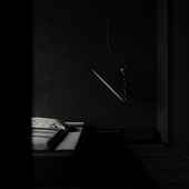 Monochrome Bedroom I Light on point