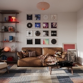 visualization | living room | retro style