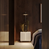 Визуализация спальни (сделано по референсу)