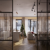 Кухня и гостиная