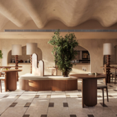 Визуализация кафе (сделано по референсу)