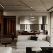 Living room + kitchen (сделано по референсу)