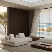 Диван Gocci в интерьере от российского бренда мягкой мебели Fils.