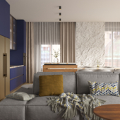 Интерьер кухни-гостинной