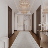 Modern Neoclassic hallway