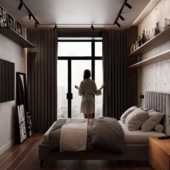 Industrial Soul: Bedroom Concept