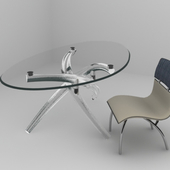 Обеденный стол  и стулья "Herman sedie"  фабрики "IL Loft"