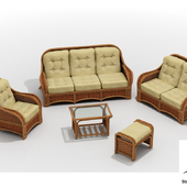 Set of wicker furniture