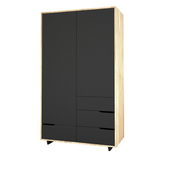 Гардероб 2-х дверный+4 ящика от IKEA серии "Мэндаль"
