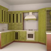 Kitchen Maria Floreale verde