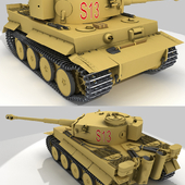 Немецкий тяжелый танк «Tiger I» Pz.VI  Ausf E