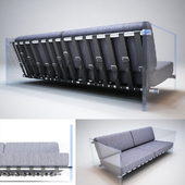 Sofa with straps
