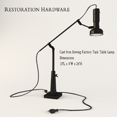 Cast-Iron Sewing Factory Task Table Lamp