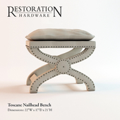 Restoration Hardware | Toscane Nailhead Bench