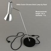 1960s Dutch Chrome Desk Lamp by Raak