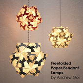 Freefolded Paper Pendant Lamps