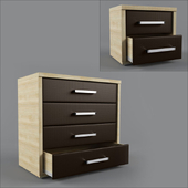 Bedside Cabinet and chest of drawers Caprice