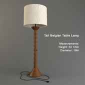 Tall Belgian Table Lamp