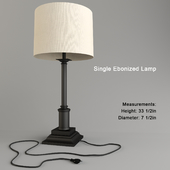 Single Ebonized Lamp