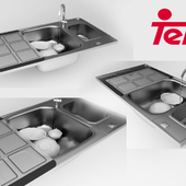 Teka sink with dishes
