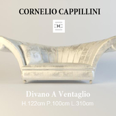 Cornelio Cappellini / divano A ventaglio