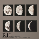 Moon photogravure prints
