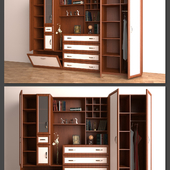 Bookcase wall unit