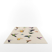 Hummingbird ivory rug by Alexander Mcqueen