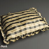 Pillow with ruffle