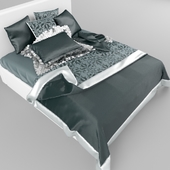 bed set with paillettes