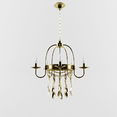Wrought iron chandelier with spoons