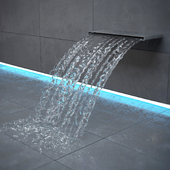 Waterfall for swimming pools