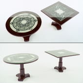 Tables with wrought pattern