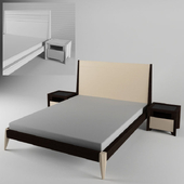 Makran Chicago bed with bedside tables