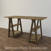 Restoration Hardware Trestle Desk-Sawhorse