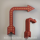 Restoration Hardware-Vintage Illuminated Arrow