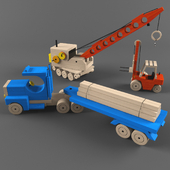 wooden toys - construction engineering