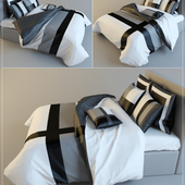 black and white bedding