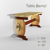 Деревянный стол Barrel