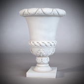 classical plaster vase