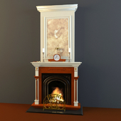 English-style fireplace