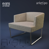 Arcetipo Evans armchair
