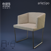 Arcetipo Evans armchair small