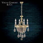 Visual Comfort-Devon Mini Glass Bowl Pendant