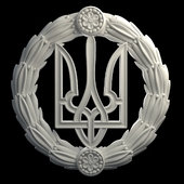 Герб Украины в венке