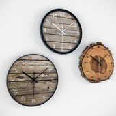деревянные часы